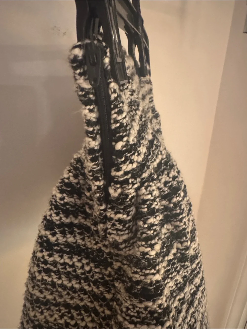 Gymboree Black and White Textured Knit Skirt
